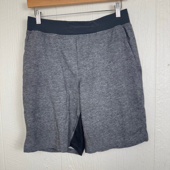 Lululemon Mens T.H.E. Shorts Medium Gray Linerless 9" Inseam Gym Athleisure Run - Picture 7 of 8